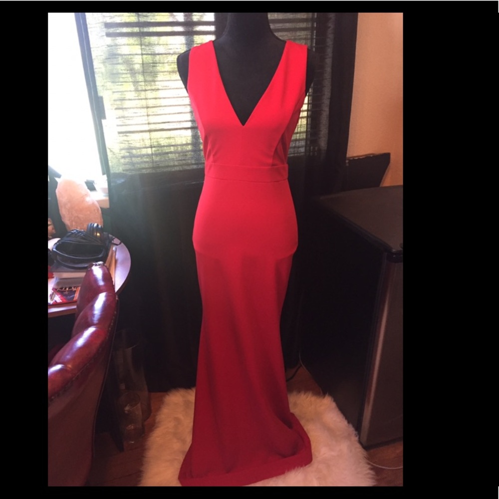 Red gown